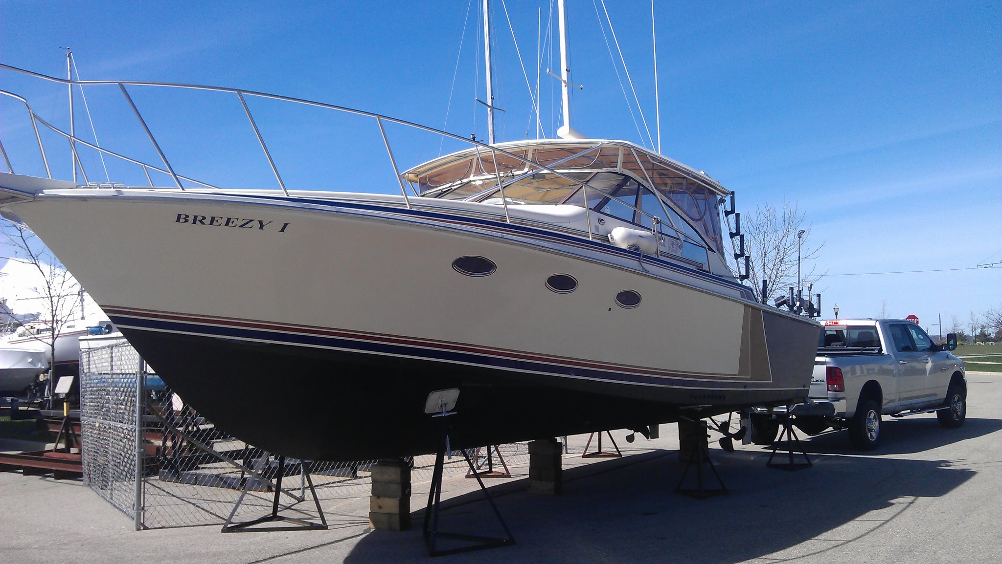 large salmon fishing charter boat