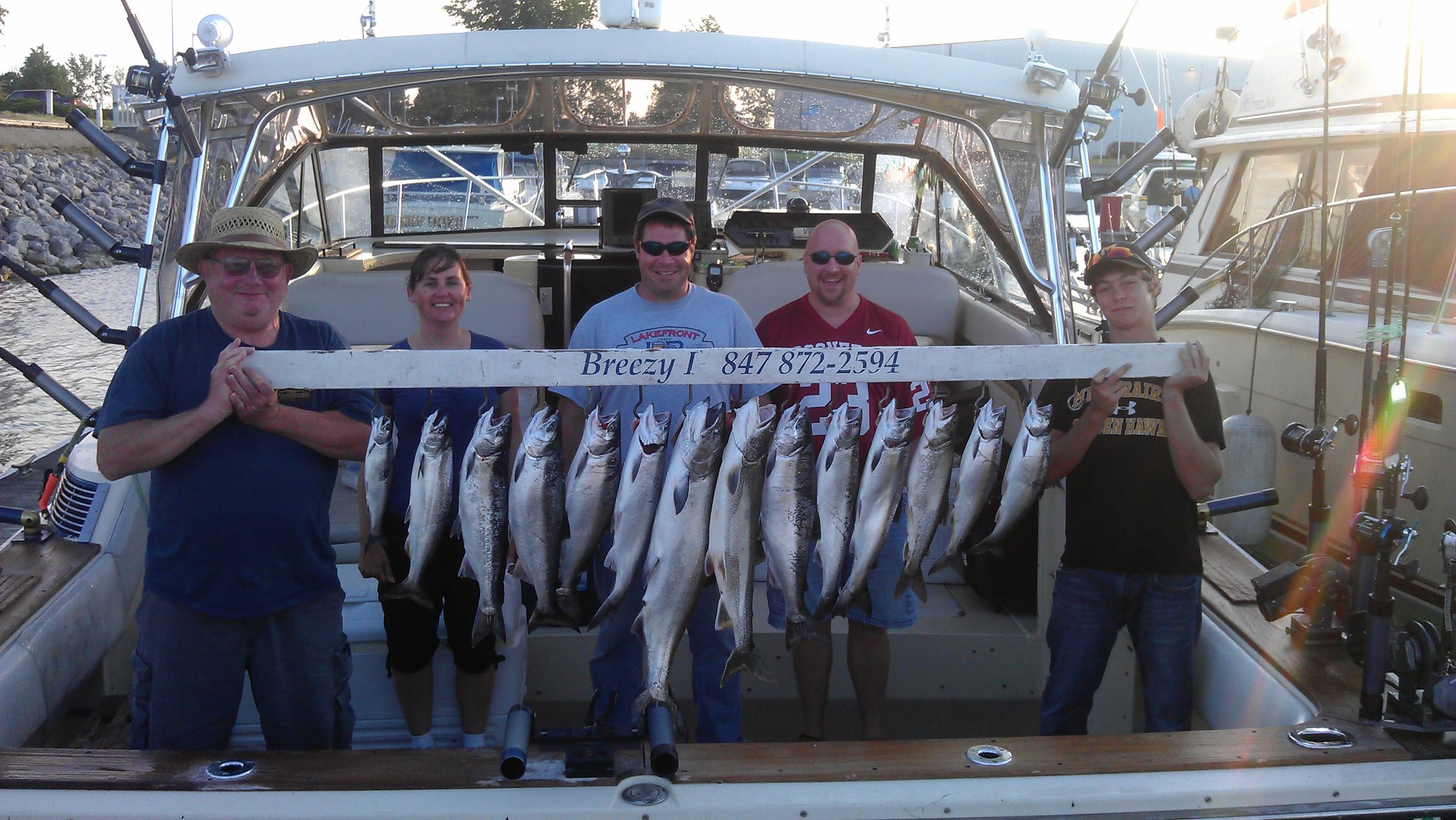 salmon and trout charter boat
