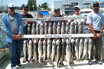 limit catches of salmon and trout lake michigan