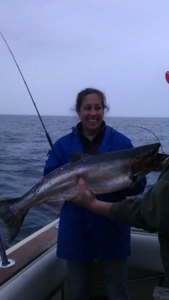 North Point marina salmon fishing boat