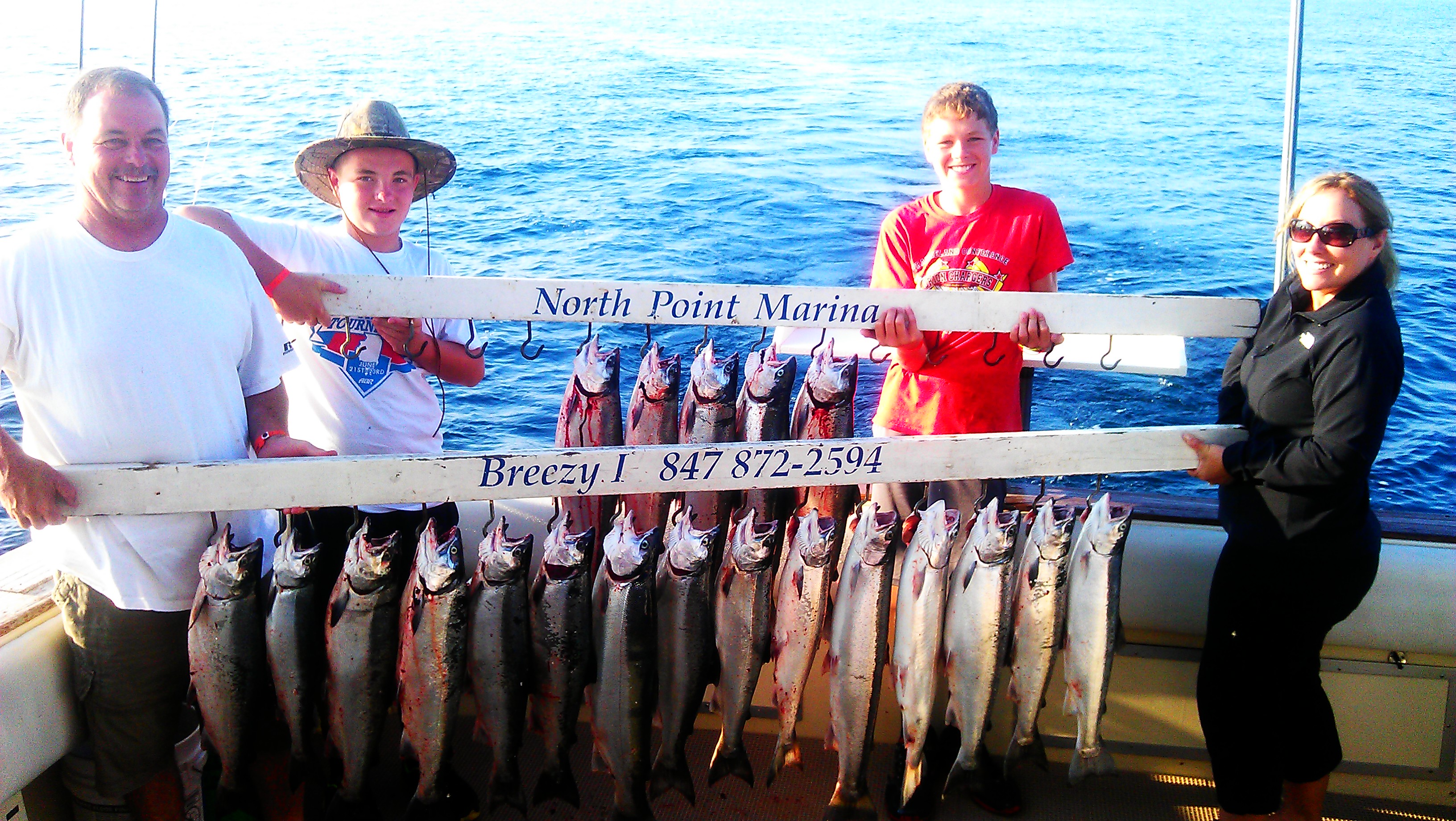 salmon trolling lake michigan