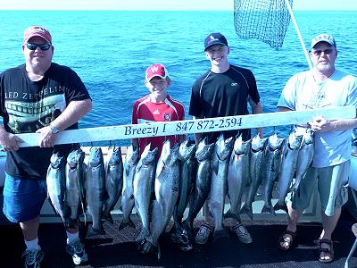 salmon fishing family fun